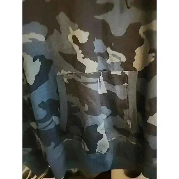 Retreat LA Hoodie Mens Small Varsity Blue Camo100% Cotton MSRPS $60 CR2 NWT Mint - Picture 2 of 5